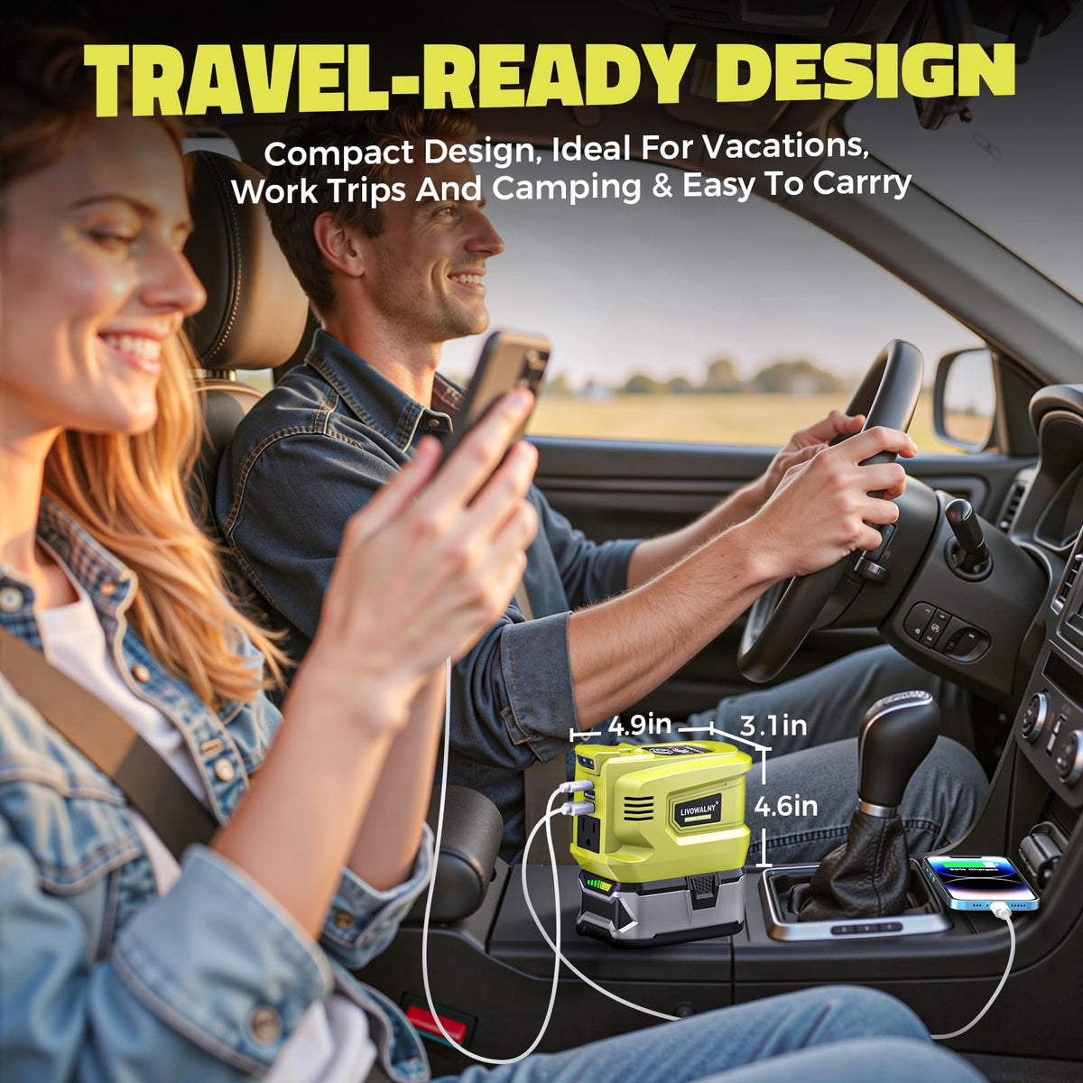 LIVOWALNY compact portable design fits in a toolkit or bag