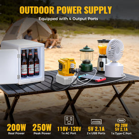 LIVOWALNY inverter delivers stable 200W continuous power (250W peak) for small devices.