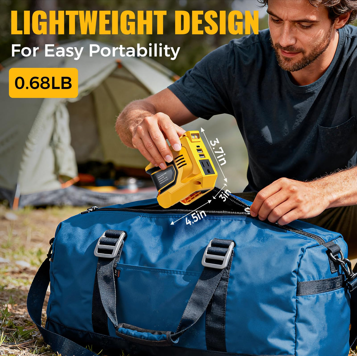 LIVOWALNY compact design fits in bags for outdoor adventures.