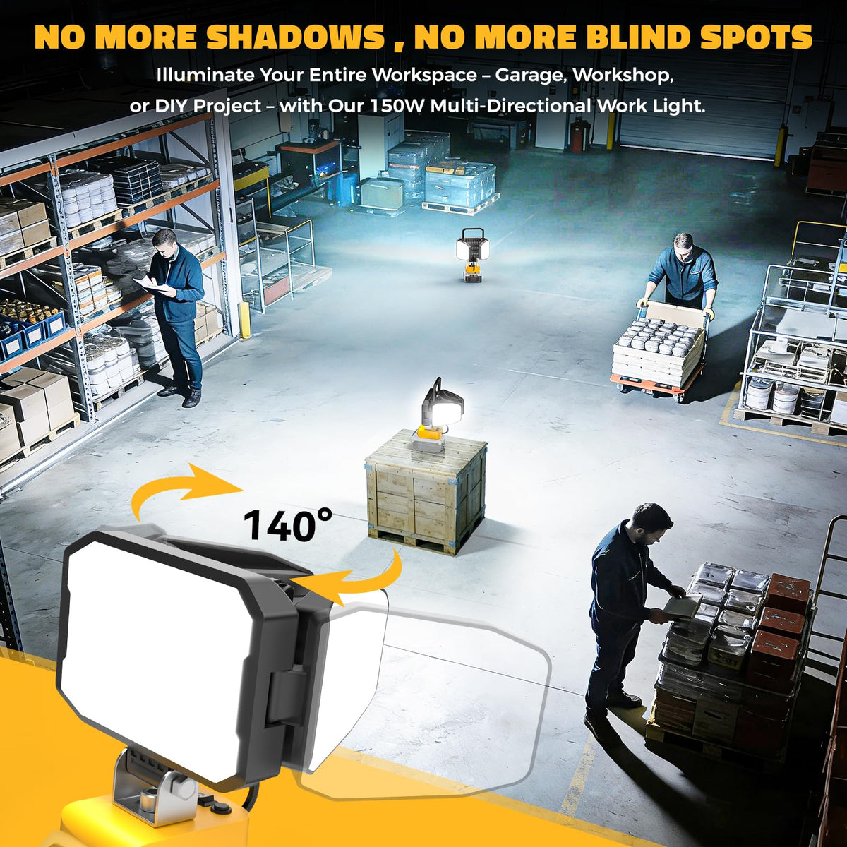 LIVOWALNY 6500K daylight improves task visibility and color accuracy