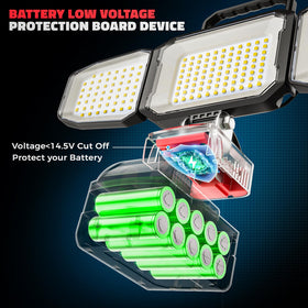 LIVOWALNY high brightness mode powers heavy-duty tasks.