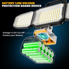 Livowalny low-voltage protection ensures safe operation.