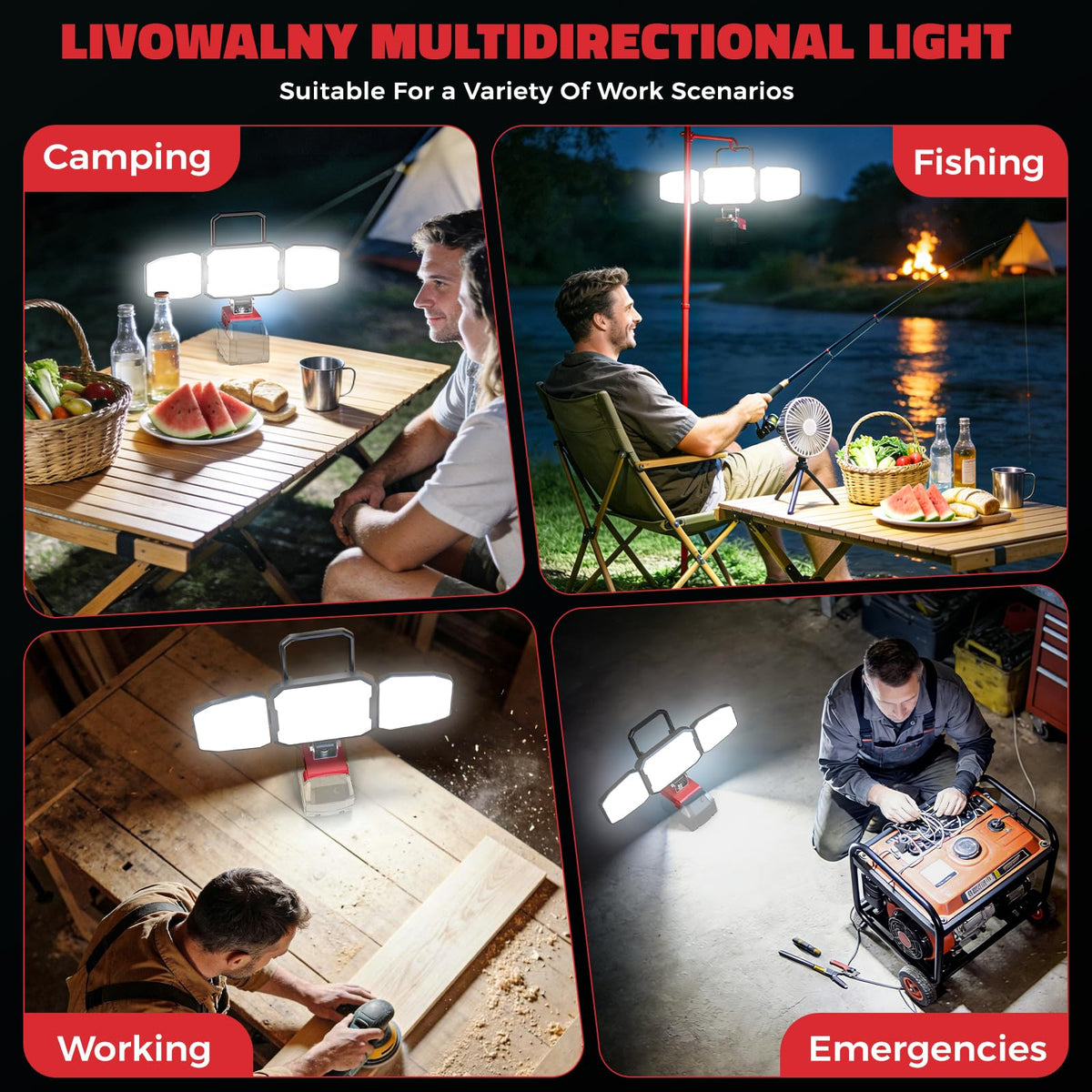 LIVOWALNY built-in safety protections prevent over-discharge and short-circuits.