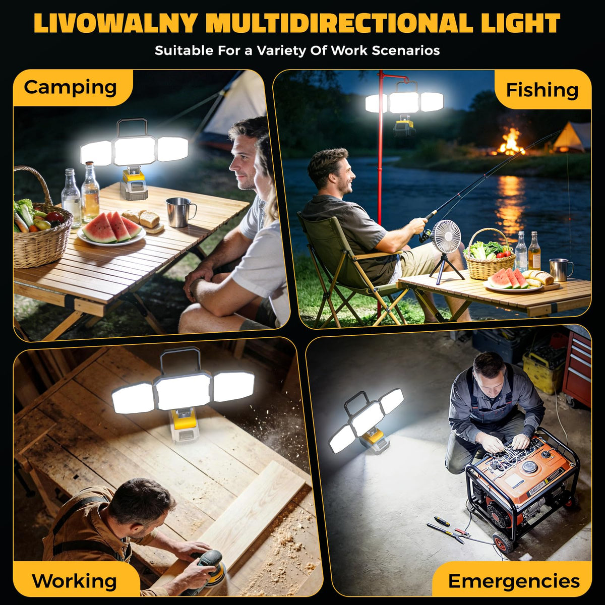 Livowalny sturdy bracket enables stable mounting and hands-free use.