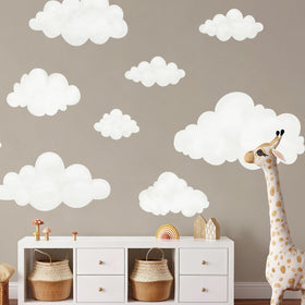 Liwo cloud decals are ideal for ceilings and walls, offering flexible placement