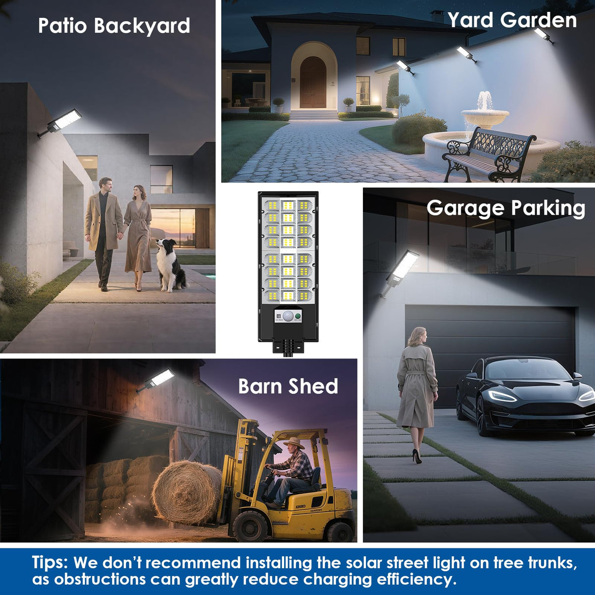 Lixmiari IP67 waterproof solar street light withstands harsh weather.