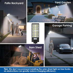 Lixmiari IP67 waterproof solar street light withstands harsh weather.