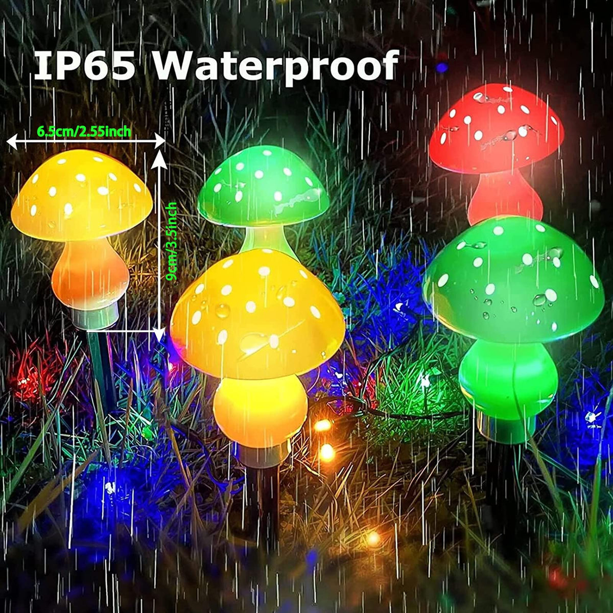 LiyuanQ easy-install mushroom lights require no tools