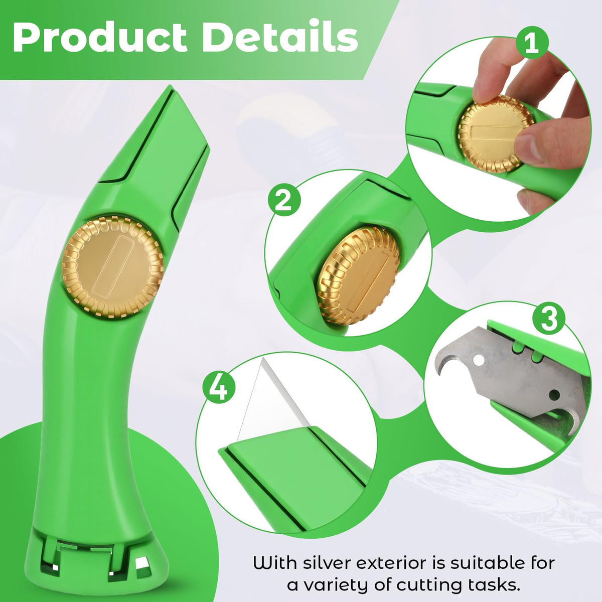 Lizenoz roofing knife cutting carpet demonstration for clean, edge-free results.
