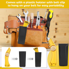 Lizenoz multi-blade set supports drywall, roofing, vinyl, and carpet cutting tasks.