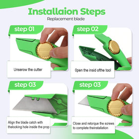 Lizenoz replacement blades pack enables quick blade changes on site.