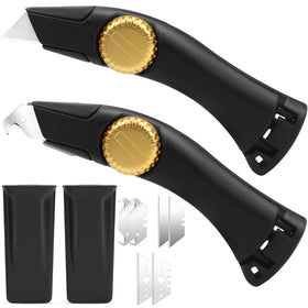 Lizenoz roofing knife with fixed blade and black handle for precise cuts in roofing projects.