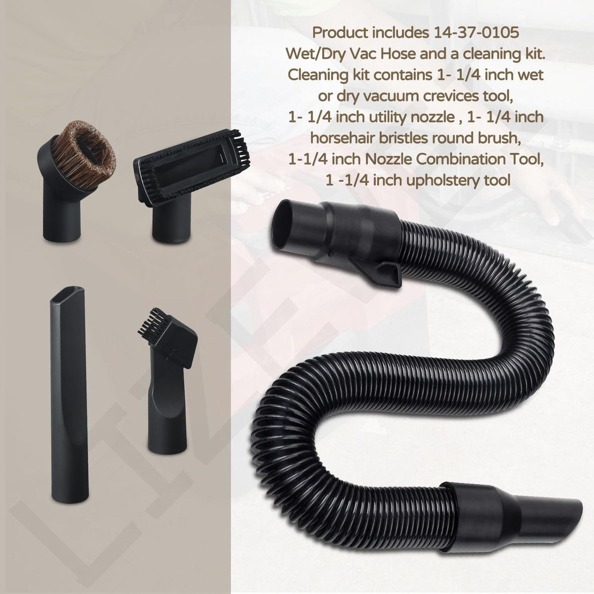 LIZEWEI extendable-hose-length provides flexible reach to tight spaces