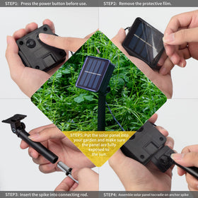 LJLNION easy-install outdoor star lights for quick yard setup.