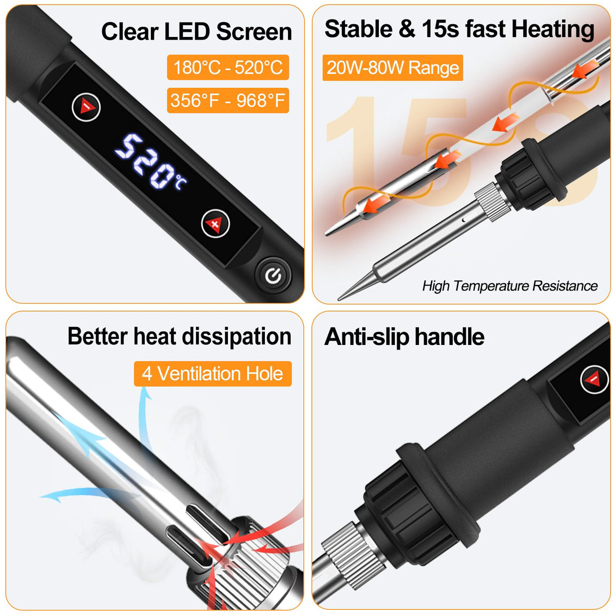 LJPXHHU fast heating ceramic core quickly reaches working temperature