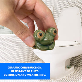 LJZP ceramic bolt caps set featuring cute frog and turtle accents