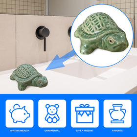 LJZP turtle toilet bolt cap close-up highlights durable ceramic design