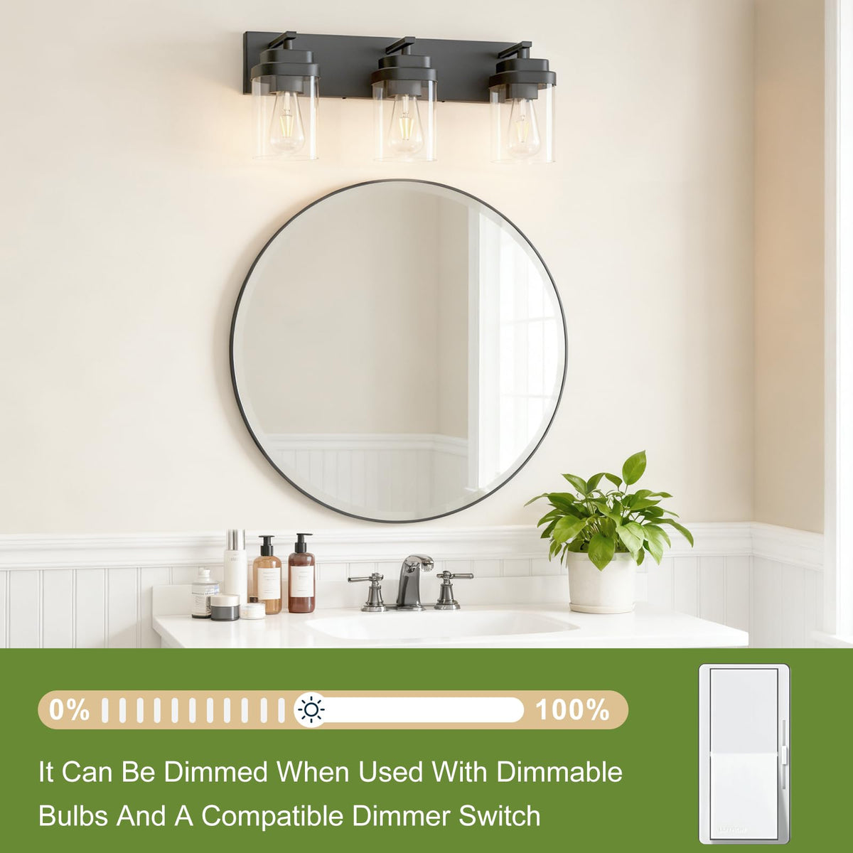 LKHF E26 bulb compatibility supports LED or traditional bulbs with dimming where available.