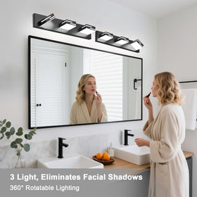 LKHF easy installation vanity light simplifies mounting and setup.