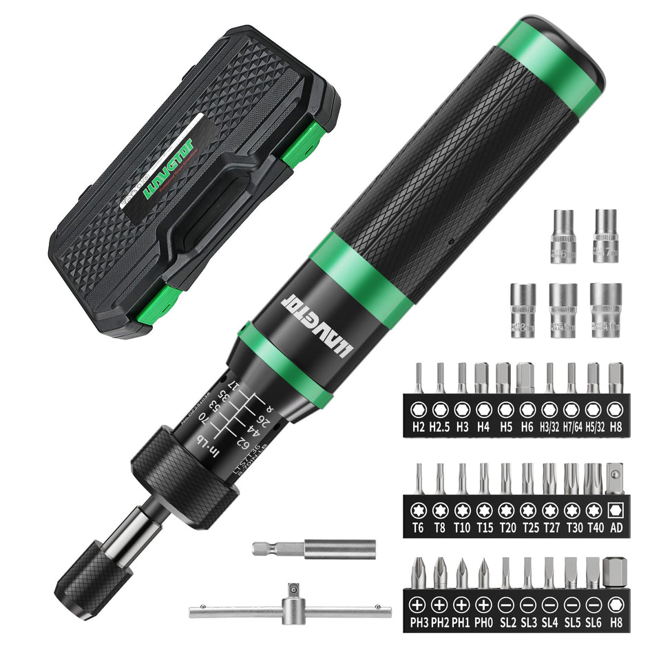 LLAVETOR torque screwdriver in 8-70 in-lb range for precise adjustments