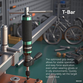 Clutch mechanism on LLAVETOR torque screwdriver provides over-tightening protection