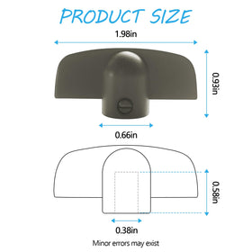 Llhhs 2-pack crank handle provides durable metal construction.