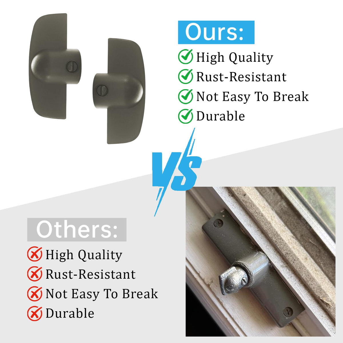 Replacement part designed for 1966–present Andersen windows.