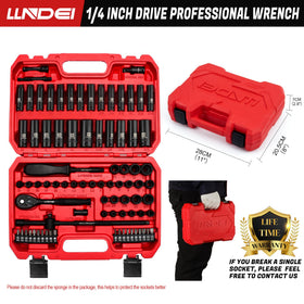 LLNDEI 6-point sockets grip fasteners firmly to prevent slipping.