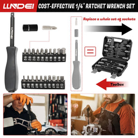 LLNDEI storage case keeps sockets organized with a secure latch.