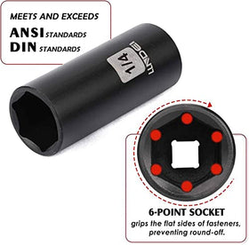 LLNDEI 1/4-inch drive extension bar adds reach and versatility
