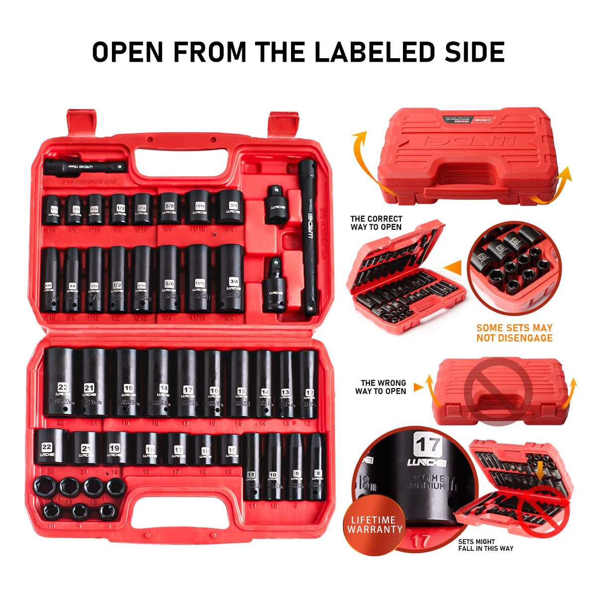 LLNDEI reducer 1/2F to 3/8M for tool compatibility