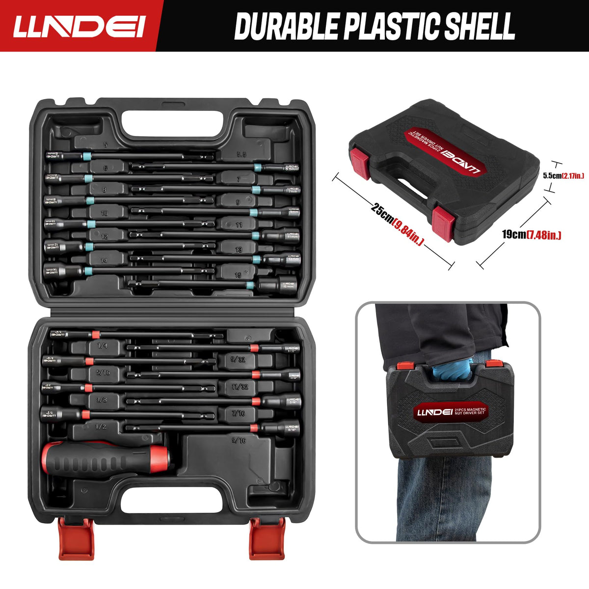 LLNDEI anti-rust phosphated finish prolongs tool life.