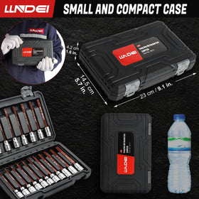 LLNDEI chamfered bit heads improve contact and reduce wear.
