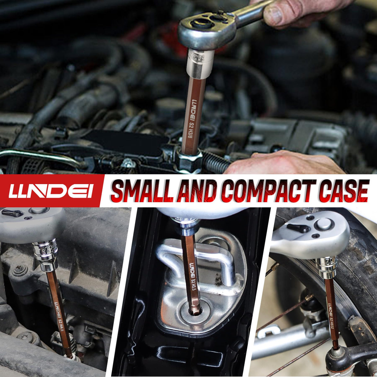 LLNDEI clear die-stamped size markings speed up tool selection.
