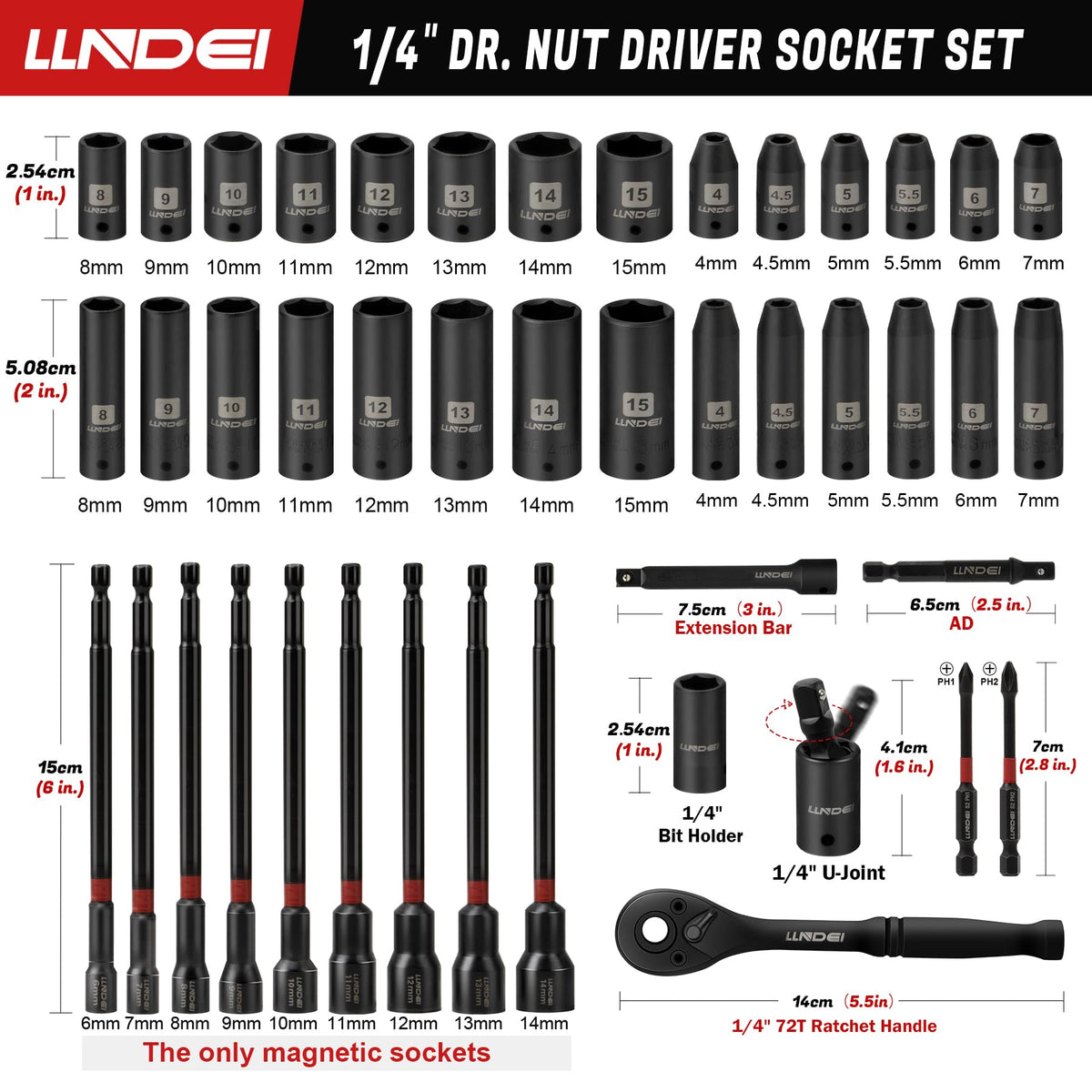 LLNDEI extension bar helps reach tight spaces