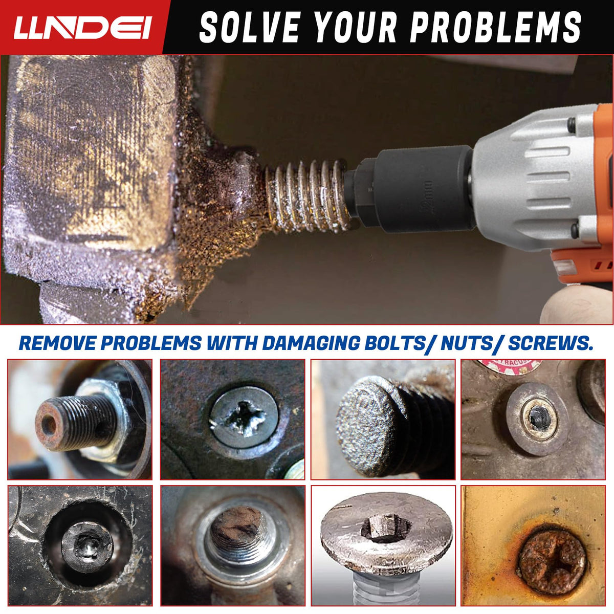 LLNDEI size-markings on extractors for quick size identification