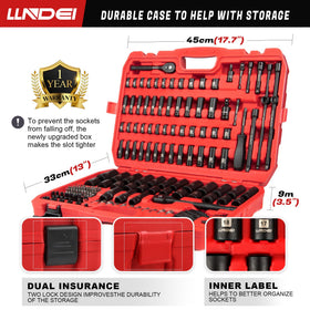 LLNDEI socket set rail with sockets arranged for easy selection