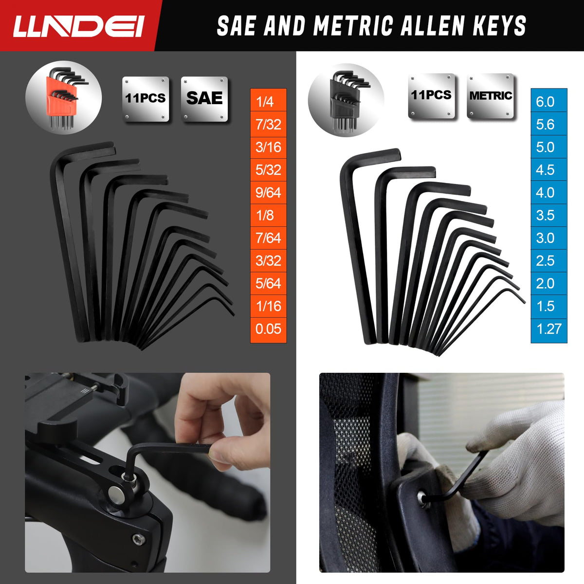 LLNDEI spark plug sockets for common sizes
