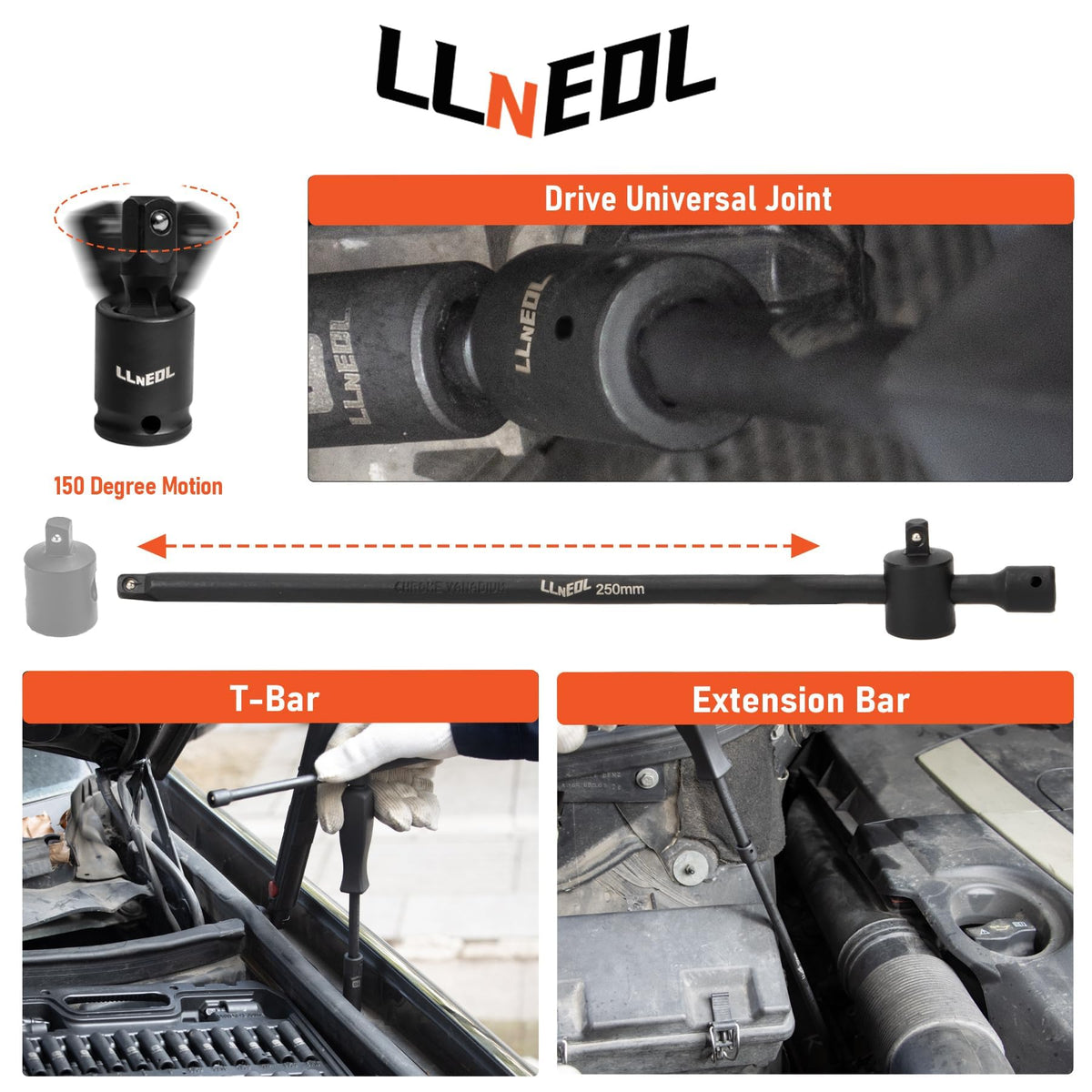 LLNEDL automotive repair setup using the 1/4 inch kit