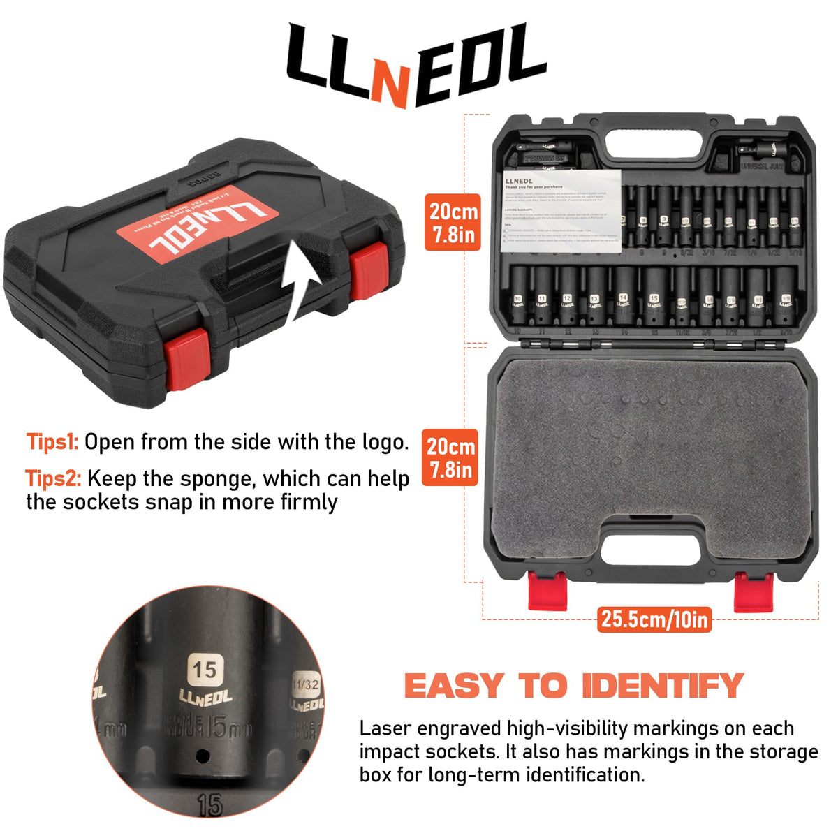 LLNEDL E Torx bits and extensions for versatile repairs