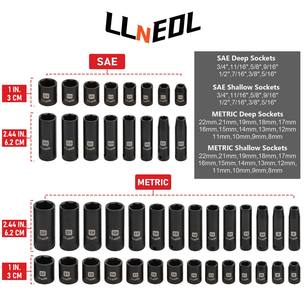 LLNEDL spark plug sockets for engine maintenance