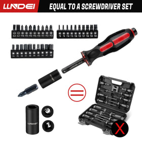 LLNDEI 1/4-inch spinner handle provides quick turning in tight spaces.