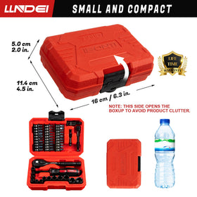 LLNDEI 3-inch extension bar extends reach for recessed fasteners.