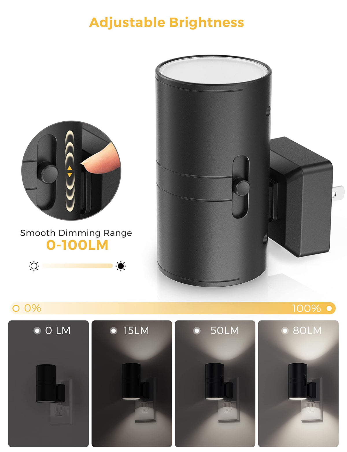 L LOHAS LED Dusk to Dawn sensor night light with automatic on/off for convenience