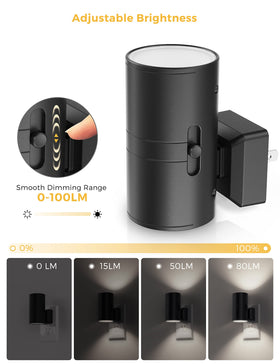 L LOHAS LED Dusk to Dawn sensor night light with automatic on/off for convenience