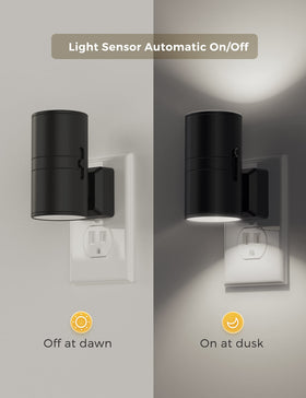 L LOHAS LED Night Light wall plug 5000K dimmable brightness for customizable nighttime illumination