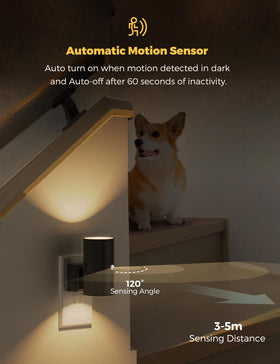 L LOHAS LED night light in bathroom use, soft 3000K glow for nighttime routines.