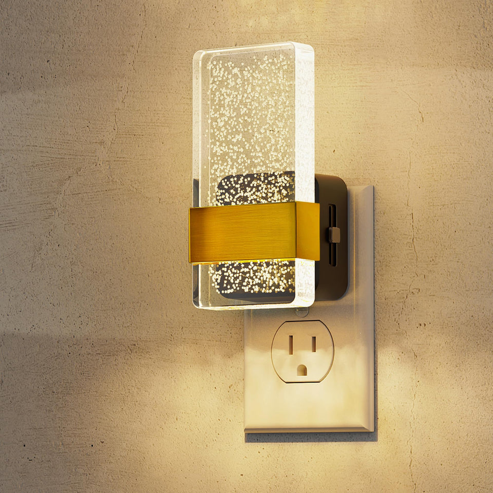 L LOHAS LED night light with bubble acrylic design for decorative illumination