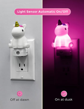 Dusk-to-dawn sensor activates automatically for a safe hallway glow.