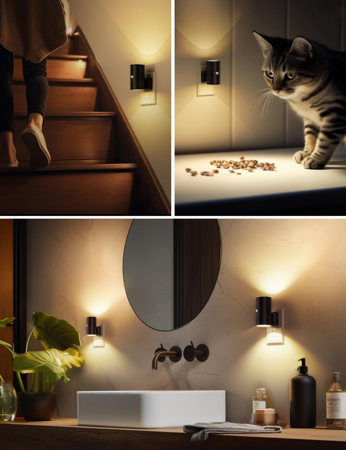L LOHAS LED night light nursery, soothing 3000K glow for bedtime checks.